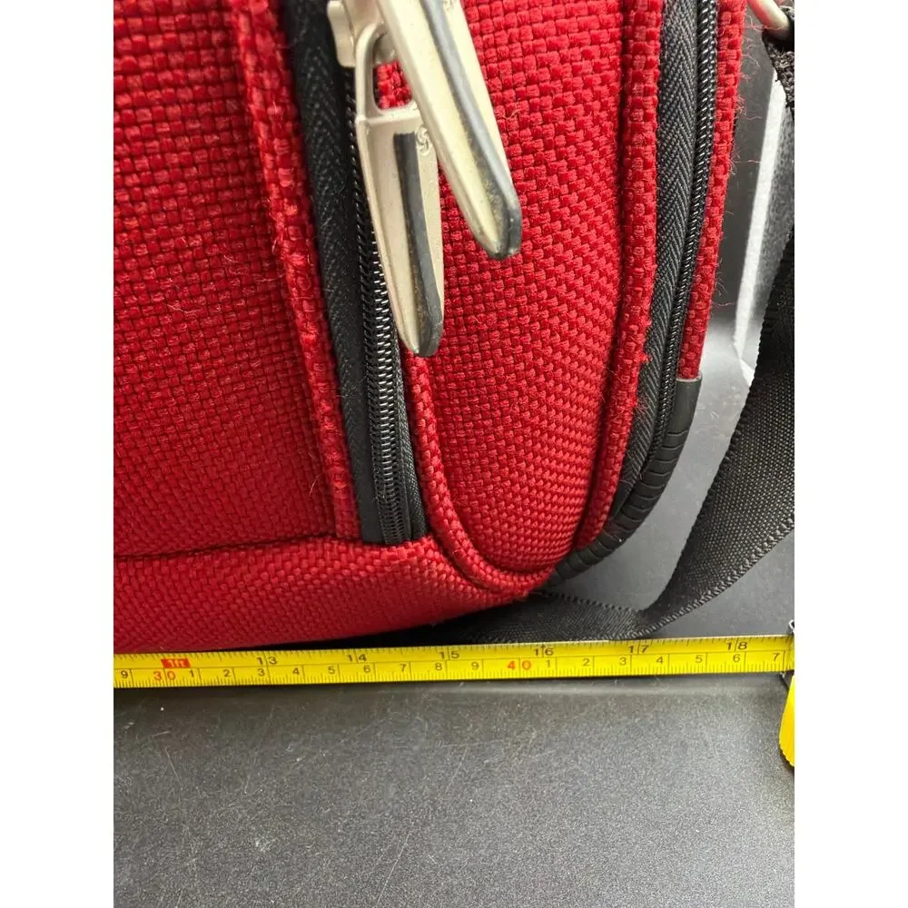 Samsonite Red Travel Boarding Bag Carry On Laptop Overnight Shoulder Bag